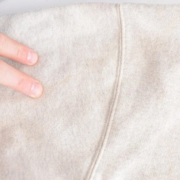 Vintage 90S Croft And Barrow Sport Cream Navy Embroidered  Usa Crew Neck Sweater - Picture 13 of 13